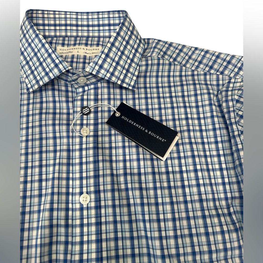 Holderness &Bourne Men’s Sport ‎ The Flynn Shirt Tailored Fit  Long Sleeve L NWT
